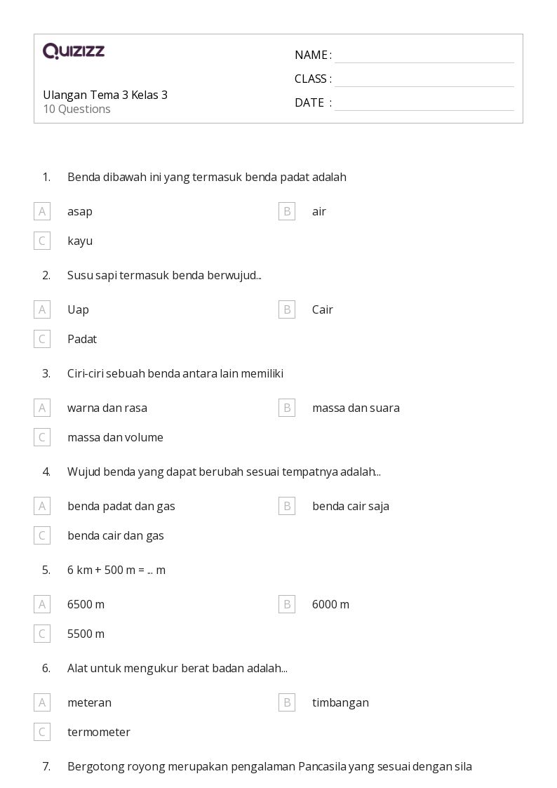 50 lembar kerja Mengukur Volume untuk Kelas 3 di Quizizz Gratis