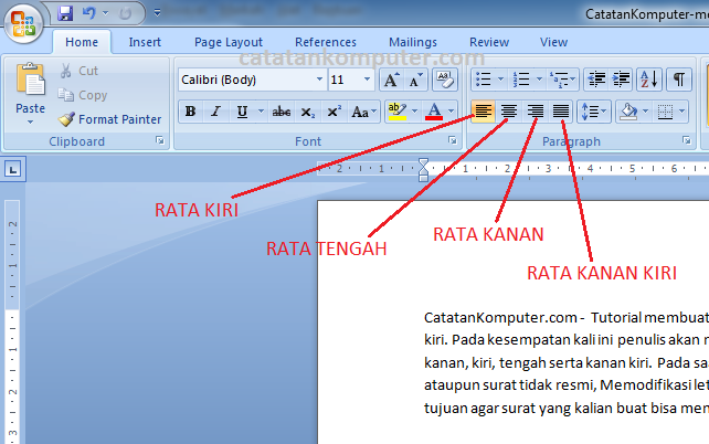 Untuk Mengatur Rata Kiri Teks Menggunakan Dalchaebi