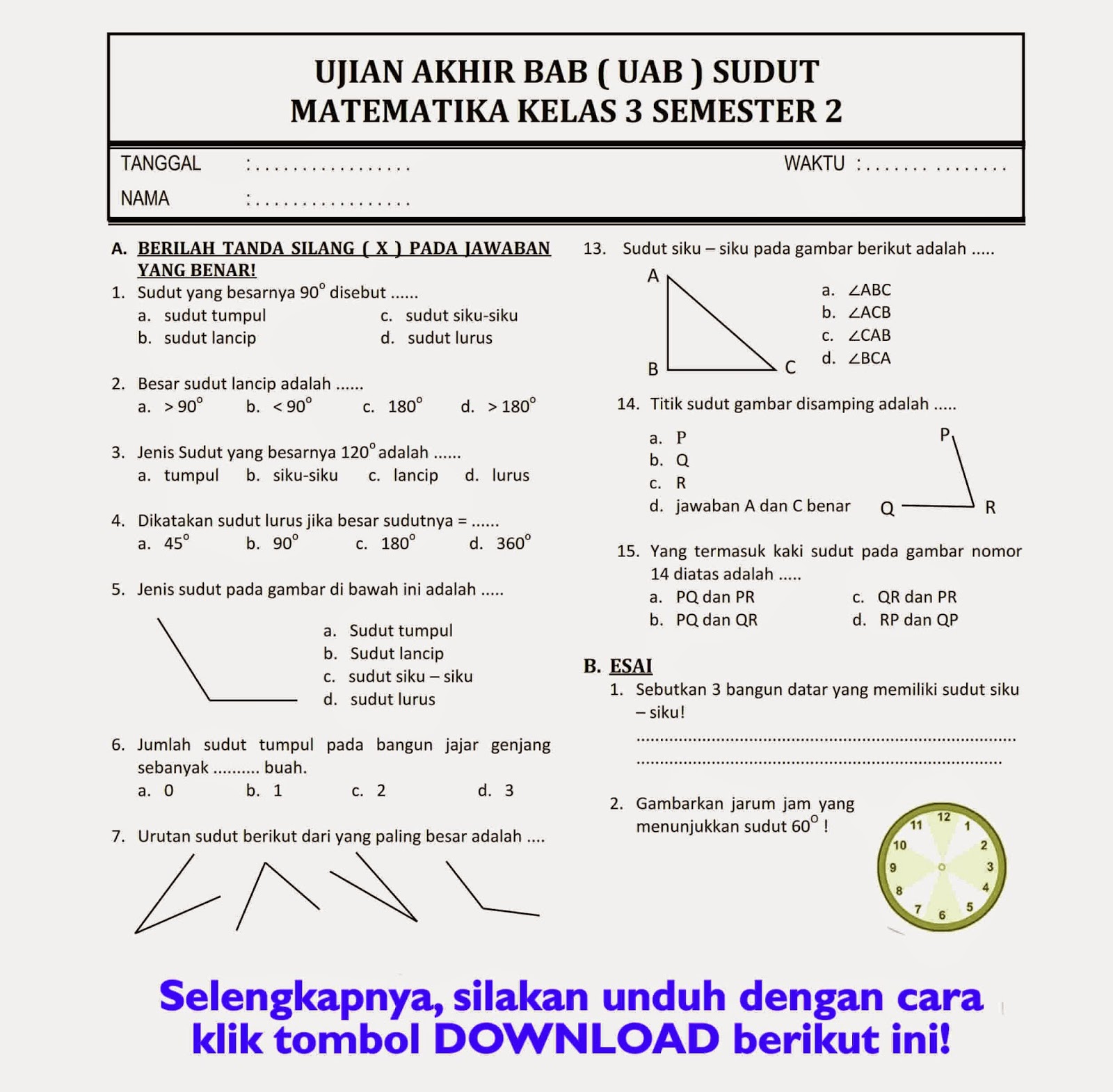 7 Rahasia Nilai Sempurna Lewat Kumpulan Soal Kelas 3 Semester 2 yang Wajib Kamu Coba