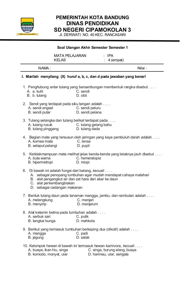 3 Fakta Mengejutkan tentang Latihan Soal IPA Kelas 4 Semester 1 dan Sulingjar 2026