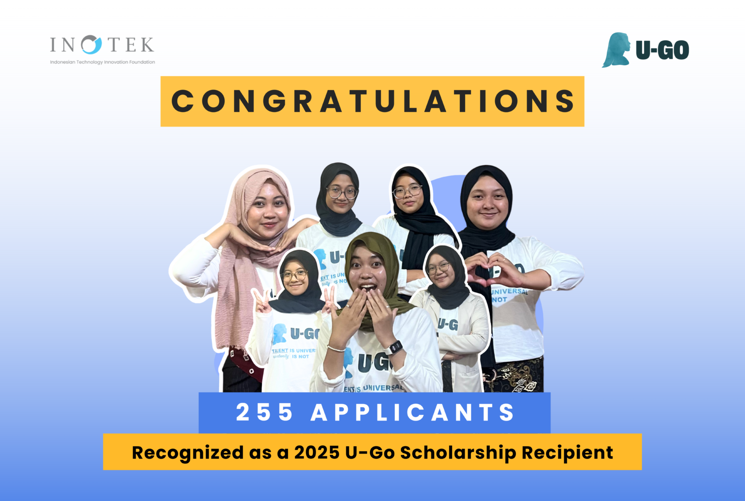 Announcement of U-Go Scholarship Recipients 2025 Beasiswa U-Go U-Go