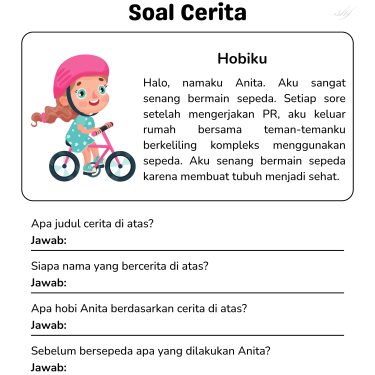 5 Contoh Soal Cerita Kelas 1 SD yang Jarang Diketahui Orang Tua, Ternyata Bisa Buat Anak Makin Cerdas