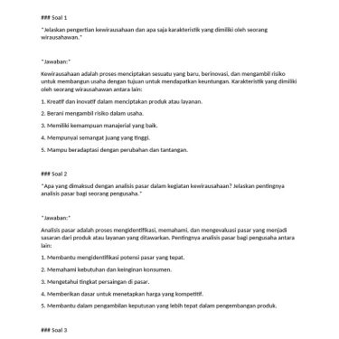 5 Contoh Soal Essay KWU Kelas 12 Semester 1 yang Wajib Dikuasai Agar Lulus Ujian
