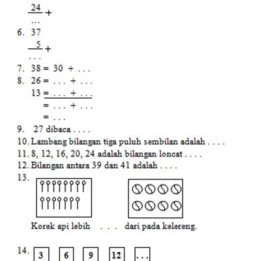 5 Contoh Soal Matematika Kelas 1 Semester 2 yang Wajib Dikuasai Sebelum Ujian Tiba