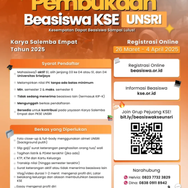 5 Fakta Mengejutkan Beasiswa KSE 2025 yang Wajib Kamu Tahu Sebelum Mendaftar
