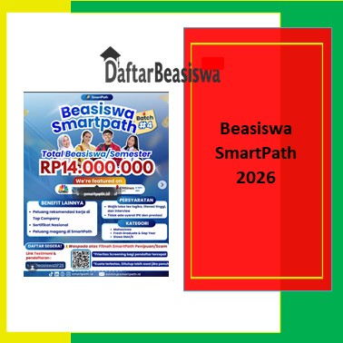 Beasiswa Smartpath 2026 Syarat Jadwal Cara Daftar dan Tips Lolos Beasiswa Smartpath 2026 Syarat Jadwal Cara Daftar dan Tips Lolos