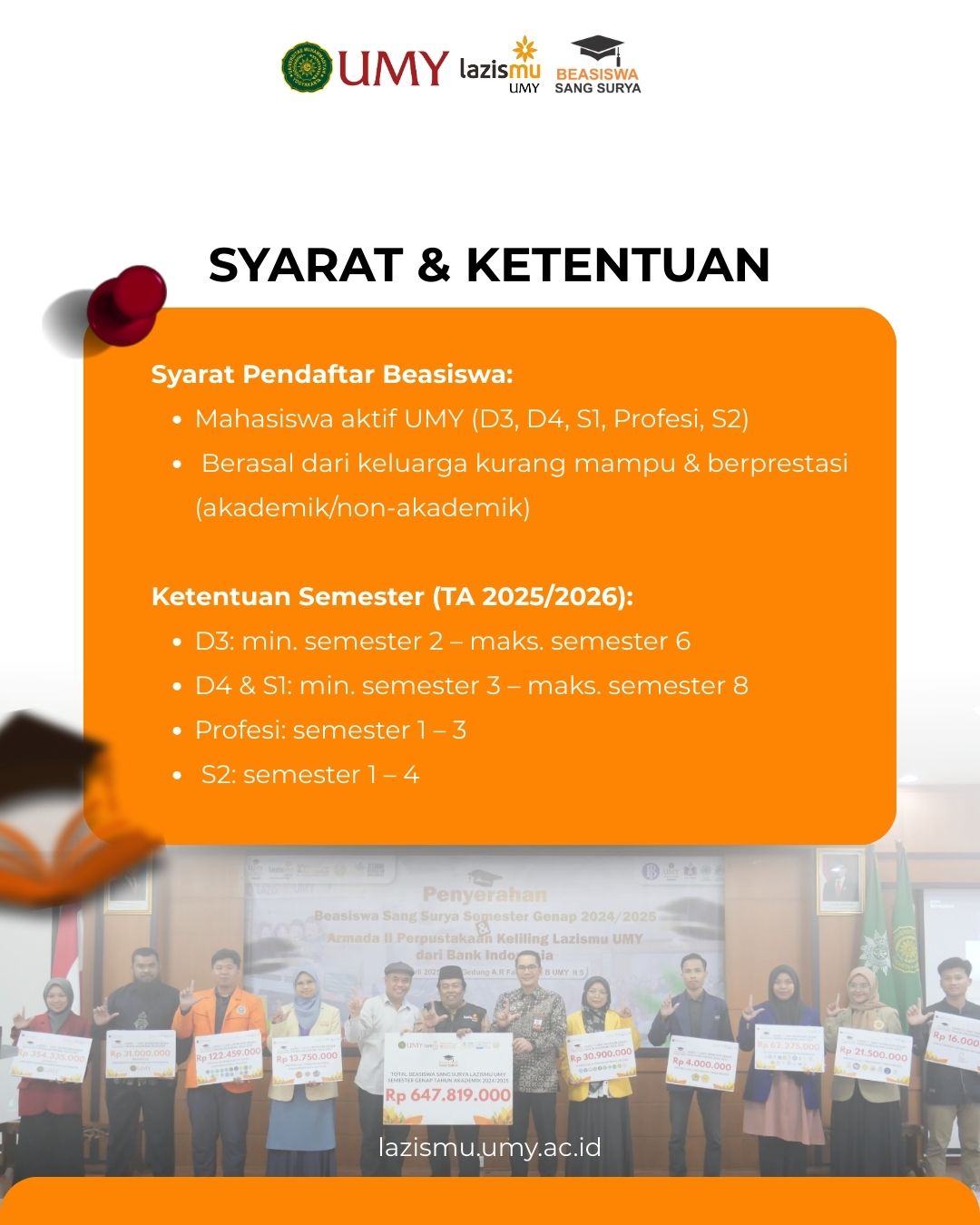 Pembukaan Beasiswa Sang Surya TA 2025 2026 Semester Genap Batch II