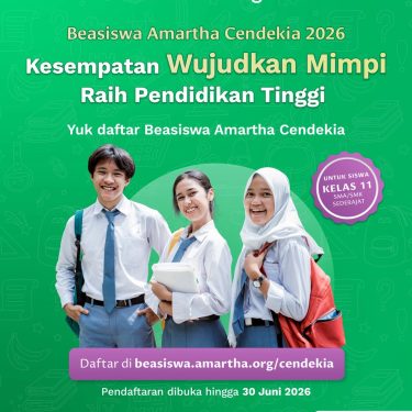 Sudah Dibuka! 5 Fakta Beasiswa Amartha Cendekia 2026 yang Wajib Kamu Tahu