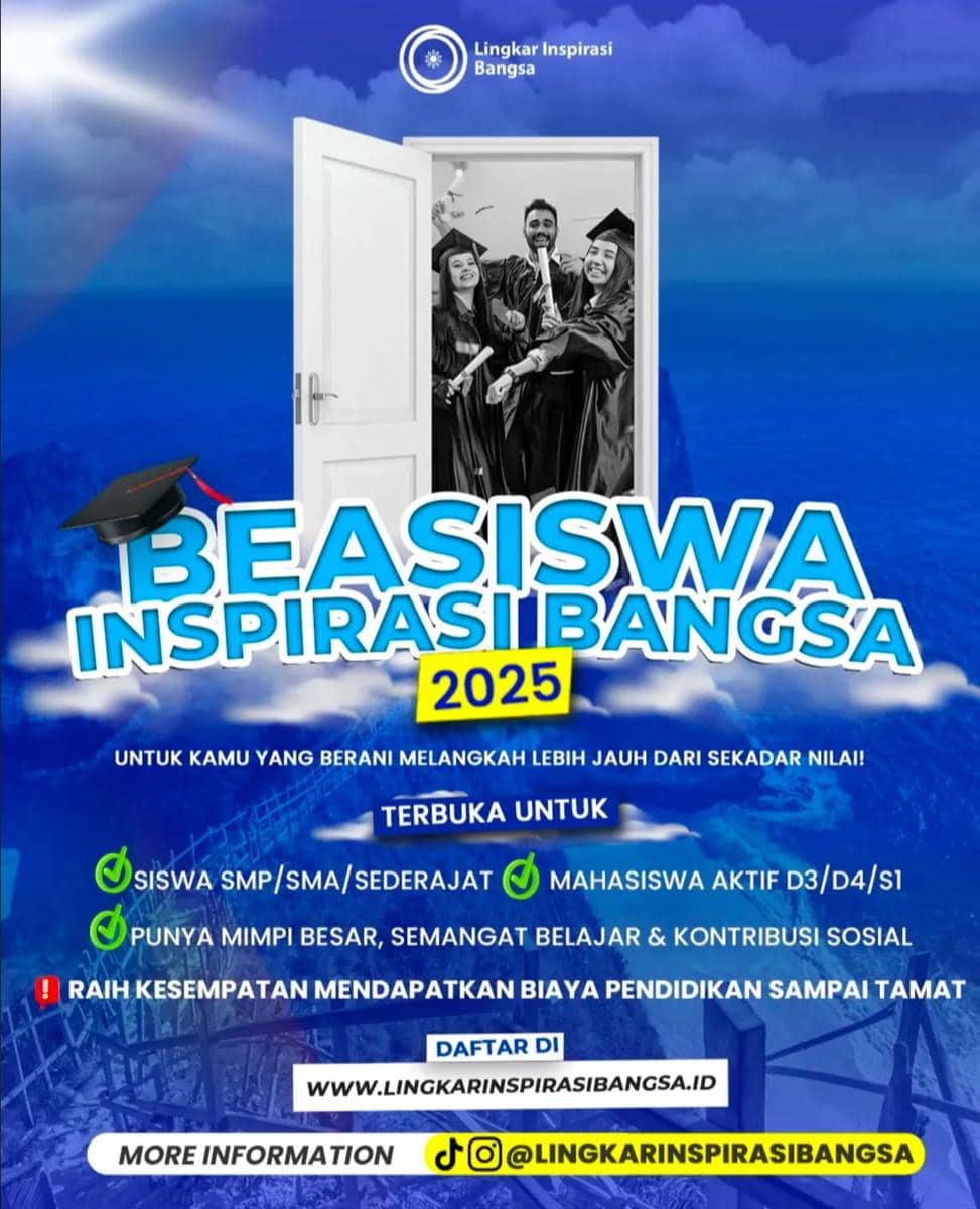 Beasiswa Inspirasi Bangsa 2025 Peluang Emas bagi Pelajar SMP S1 IDN