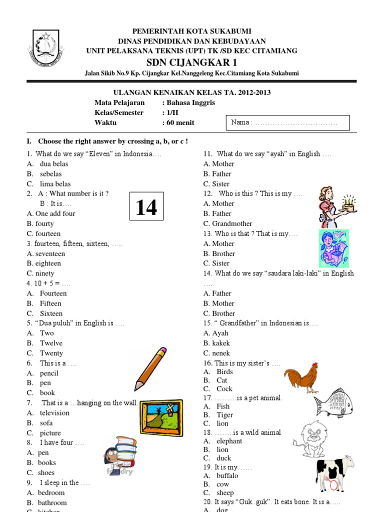 7 Rahasia contoh soal bahasa inggris semester 1 kelas 2 smp yang wajib tahu sebelum ujian