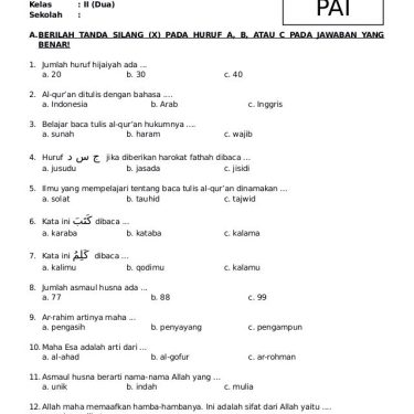 Ternyata Ini Perangkat Ajar PAI Deep Learning CP020 Terbaru 2026, Sekaligus Download Soal PAI Kelas 4 dan 5 SD