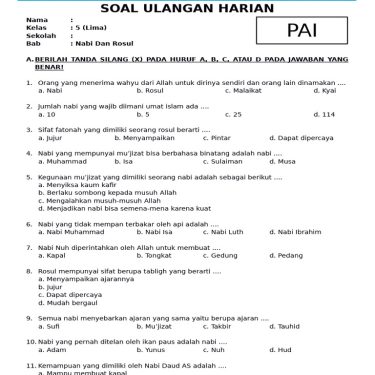 Download Soal PAI Kelas 4 Semester 2 UKK Terbaru 2026 Lengkap Kunci Jawaban dan 7 Tips Lulus Ujian