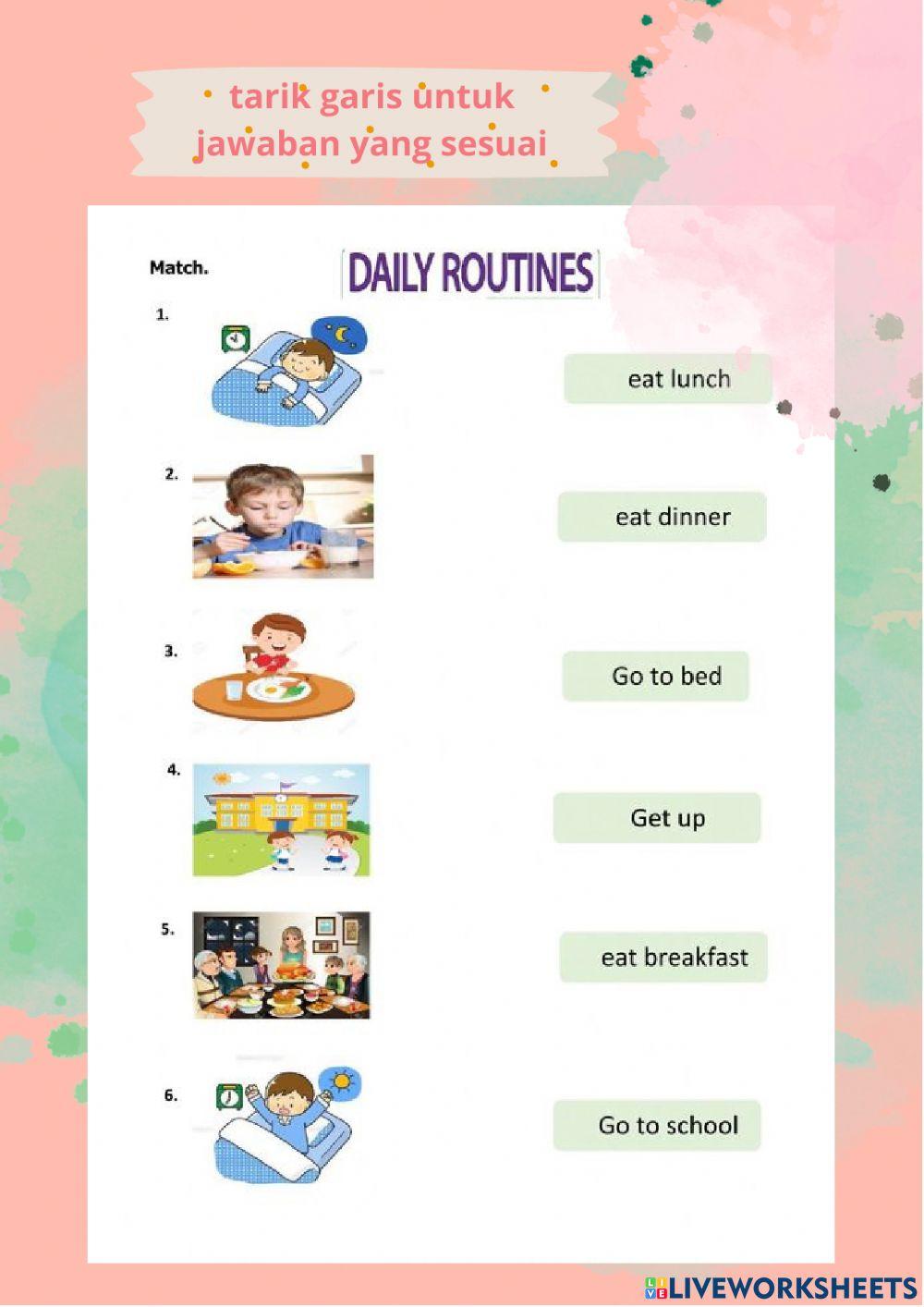 7 contoh soal daily routines kelas 1 sd yang Wajib Diketahui Sebelum Ujian Besok