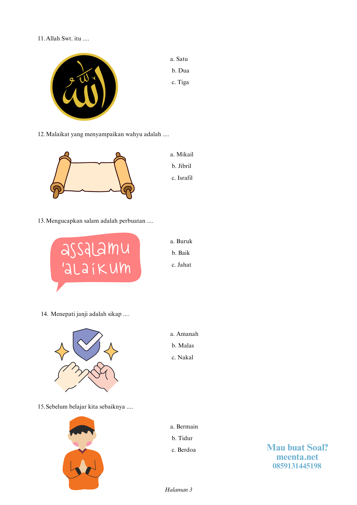 Rahasia Menjawab Soal Sifat Allah PAI Kelas 4 Agar Nilai Ujian Langsung Sempurna