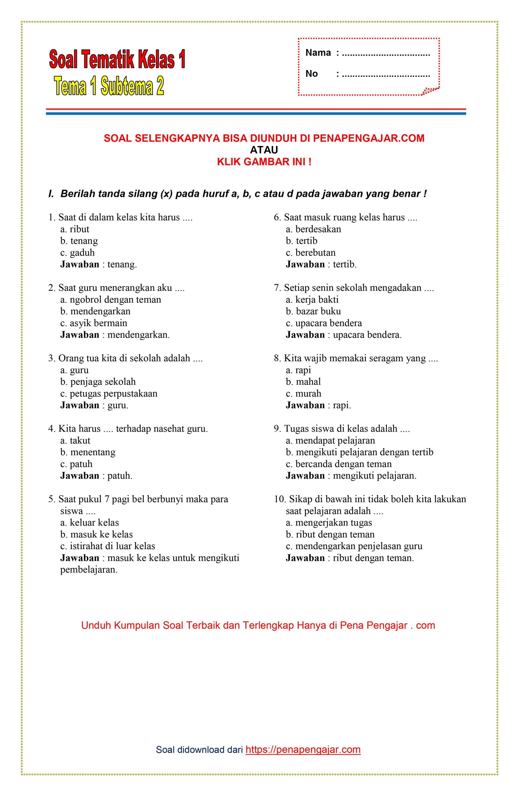 Rahasia Menjawab Soal Tema 7 Kelas 4 Sub Tema 3 Agar Nilai Siswa Langsung Maksimal
