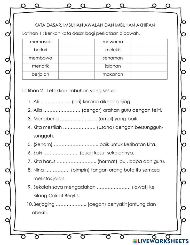 Wah Ternyata Mudah Latihan Soal Imbuhan Ber dan Me Kelas 2 Ini Bikin Anak Langsung Pintar