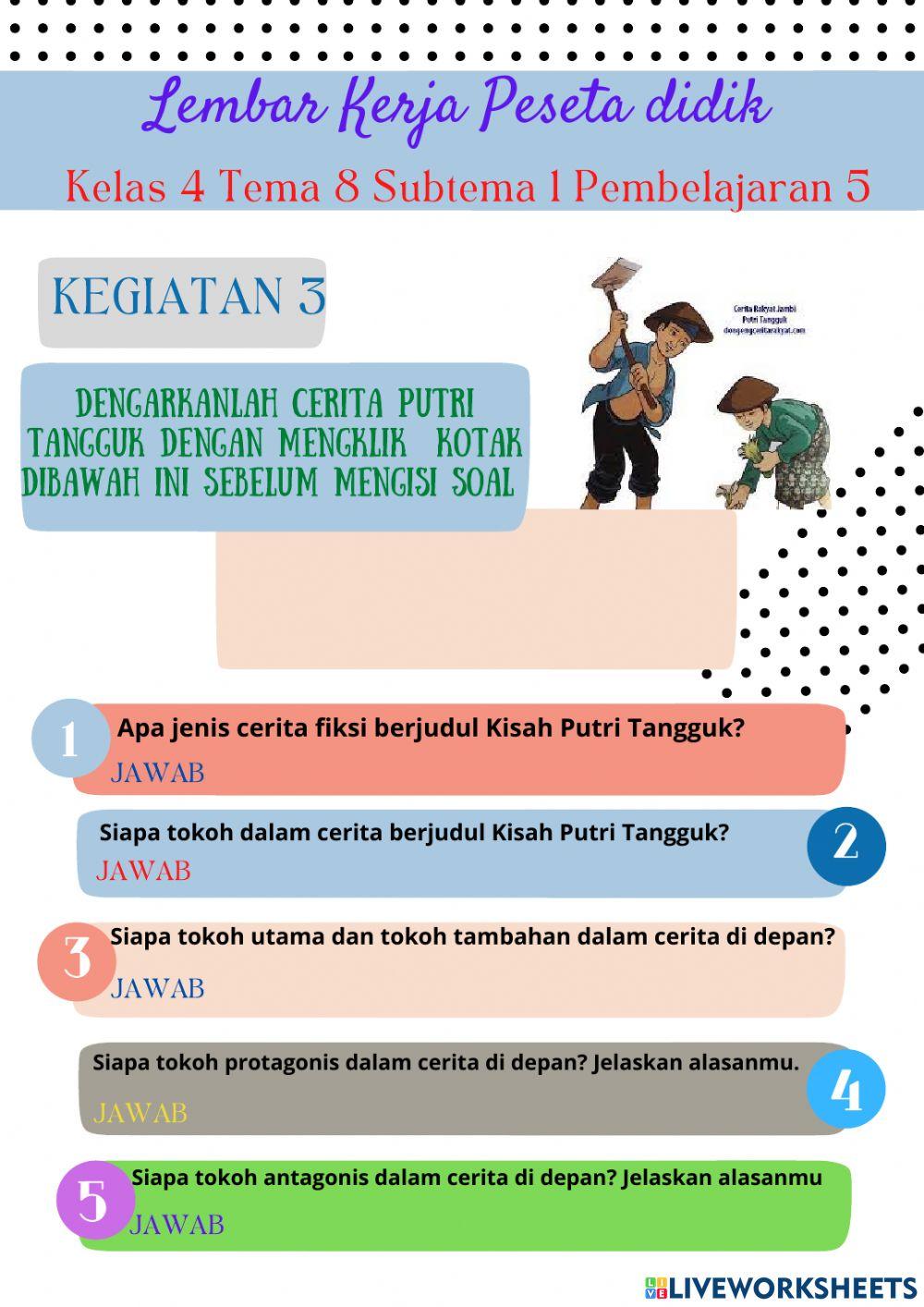 Wajib Tahu Jawaban Soal Tema 8 Sub 1 Kelas 4 Agar Nilai Ujian Langsung Melonjak